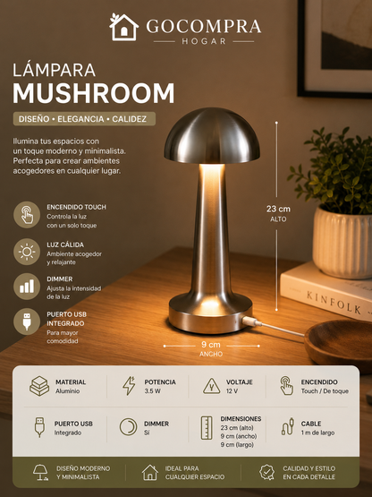 Lámpara Mushroom Nordic